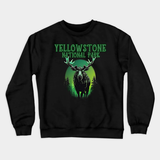 Yellowstone National Park Crewneck Sweatshirt by HUNTINGisLIFE